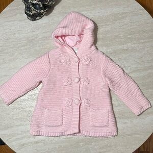 First Impressions Baby Girl Pink Sweater Jacket *18M
